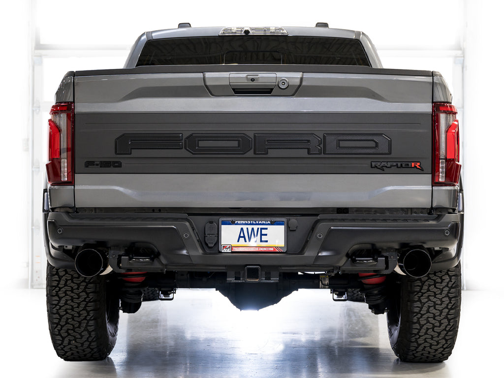 AWE Tuning Gen 3 Raptor R SwitchPath Exhaust - Diamond Black Tips (3025-33852)