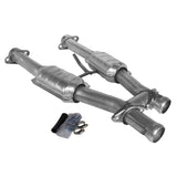 BBK 79-93 Mustang 5.0 Short Mid H Pipe With Catalytic Converters 2-1/2 For BBK Long Tube Headers (1509)
