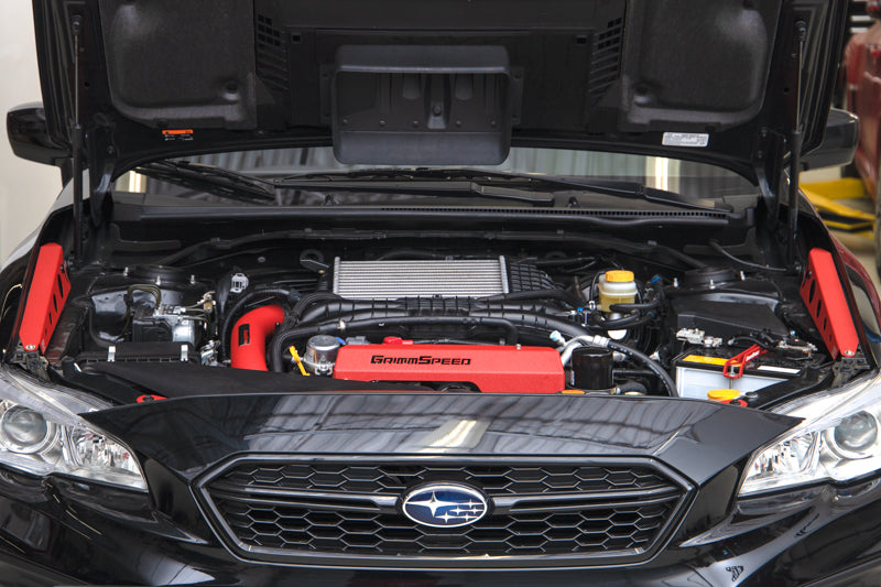 Top Mount Intercooler Charge Pipe Kit Black For Subaru 15-21 WRX GrimmSpeed