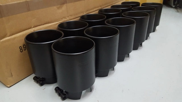 Active Autowerke F8X BMW M2C M3 & M4 Rear Exhaust Tips - for Active exhausts - Carbon fiber over black chrome (11-044CB)