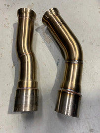 Active Autowerke F8X BMW M3 & M4 Gen 2 Equal Length Mid Pipe includes Active F-brace-Rear Muffler Equal Length Mid Pipe w straight pipes (11-055G2)