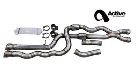 Active Autowerke M2C Equal Length Gen 2 Mid Pipe includes Active F-brace w resonated pipes (11-072R2)