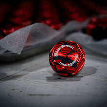 Load image into Gallery viewer, GrimmSpeed 89-21 Subaru Bolt Oil Cap Kit Red with Black Splatter (120014RDBLK)