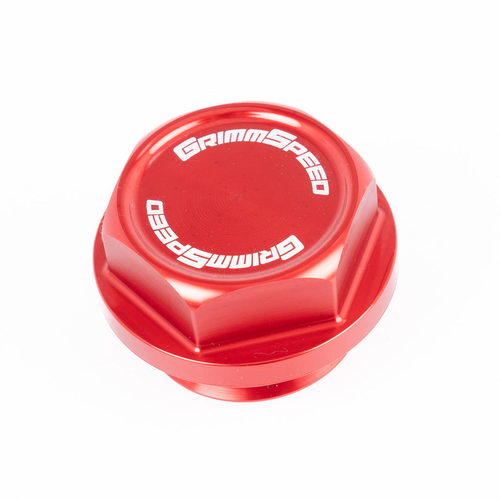 GrimmSpeed 89-21 Subaru Bolt Oil Cap Kit Red (120014RED)