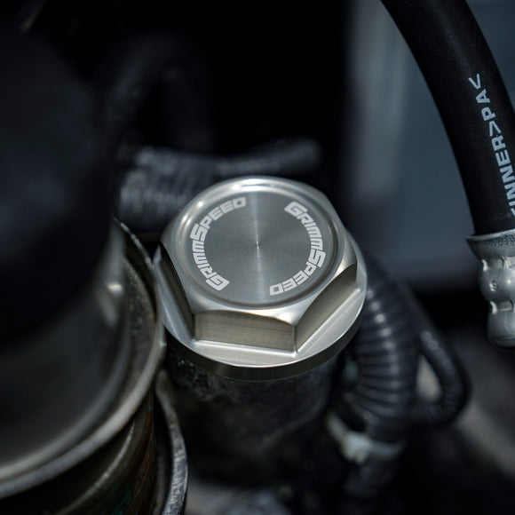 GrimmSpeed 89-21 Subaru Bolt Oil Cap Kit Silver (120014SIL)