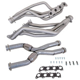 BBK 86-04 Ford Mustang Coyote Swap 1-3/4in Long Tube Headers w/High Flow Catted X-Pipe (Ti Ceramic) (16342)