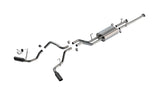 Borla 07-21 Toyota Tundra 4.6L/5.7L Cat-Back Touring SS Catback Exhaust w/ Black Chrome Tips (140332BC)