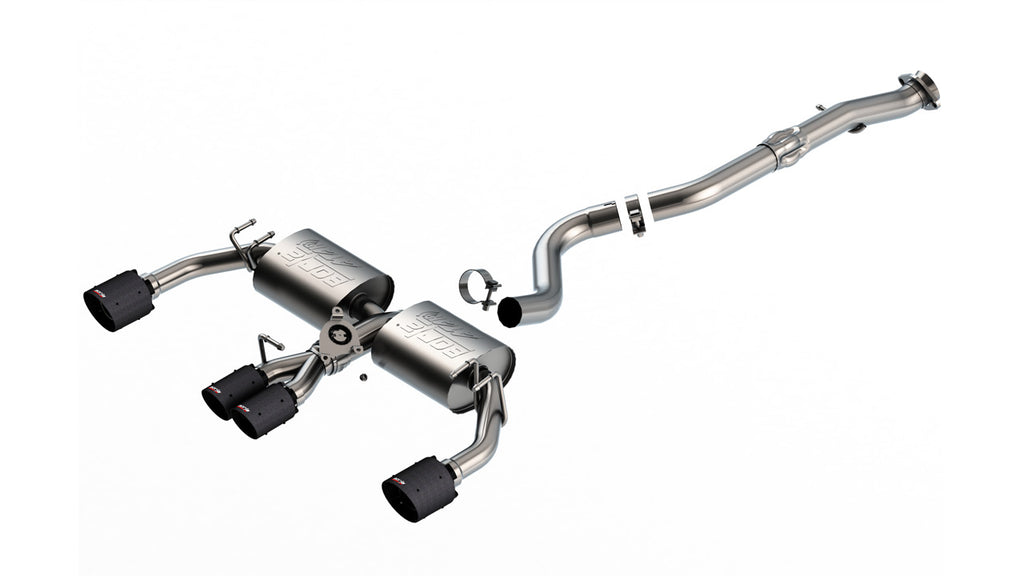 Borla 23-24 Toyota GR Corolla ATAK Cat Back System - Carbon Fiber & Black Anodized (140942CFBA)