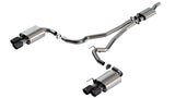 Borla 2024 Ford Mustang 2.3L Ecoboost S-Type Catback Exhaust CF BA w/ Quad Tips - Non-Active (140981CFBA)