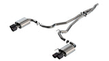 Borla 2024 Ford Mustang 2.3L Ecoboost ATAK Catback Exhaust CF BA w/ Quad Tips - Non-Active (140982CFBA)