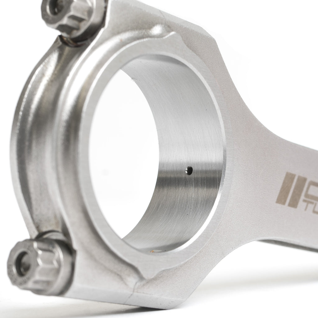 CTS Turbo Connecting Rods VW & Audi 144x19 Tapered Rifle Drilled | Fits 1.8T 20V 06A With Stock Pistons (CTS-CRH-14419T)