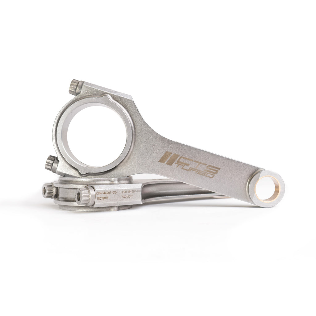 CTS Turbo Connecting Rods VW & Audi 144x20 Tapered Rifle Drilled | Fits MK5/B7 FSI 2.0T EA113 With Stock Pistons (CTS-CRH-14420T)