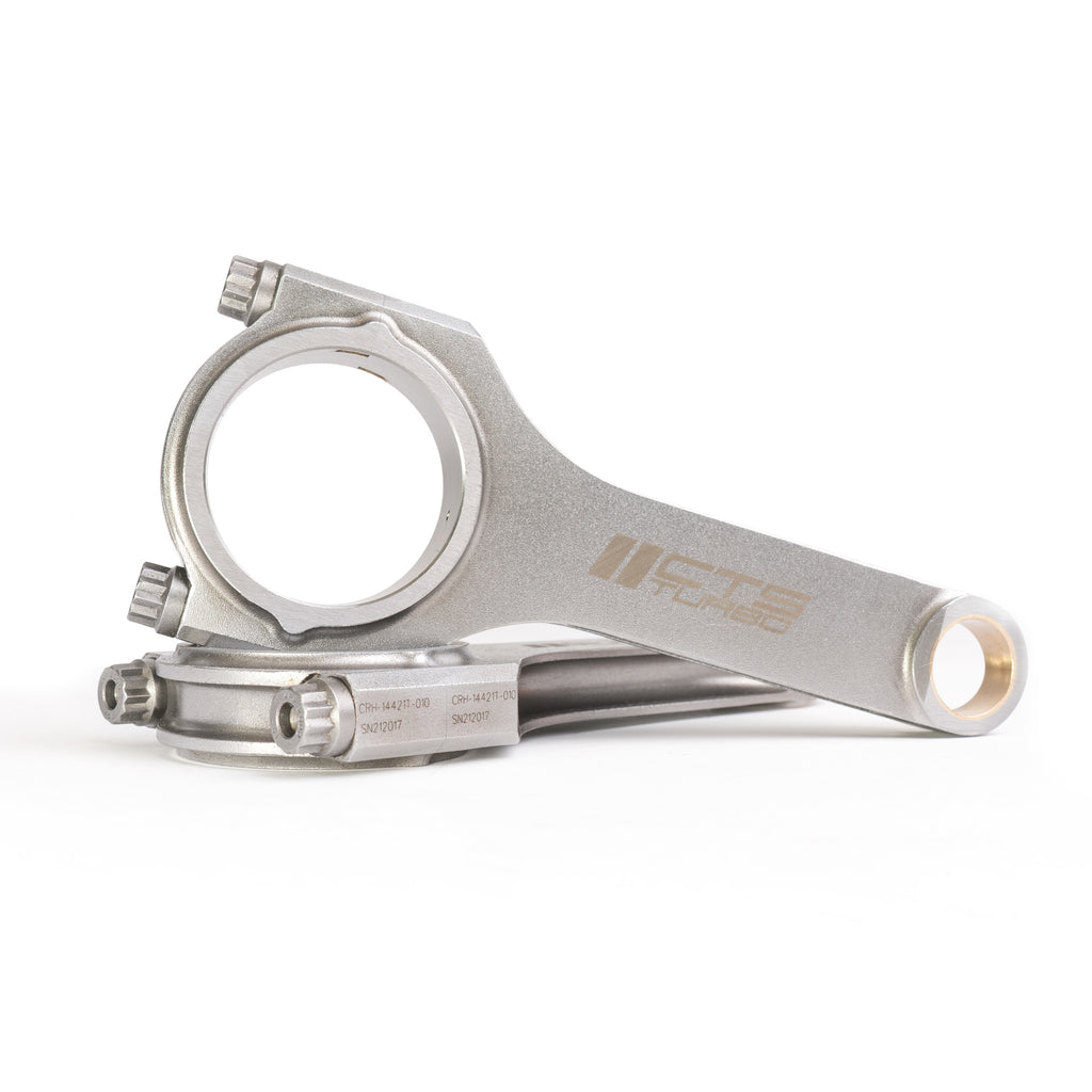 CTS Turbo Connecting Rods VW & Audi 144x21 Tapered Rifle Drilled | Fits MK6/B8 2.0T EA888 Gen 1 & 2 With Stock Pistons (CTS-CRH-14421T)