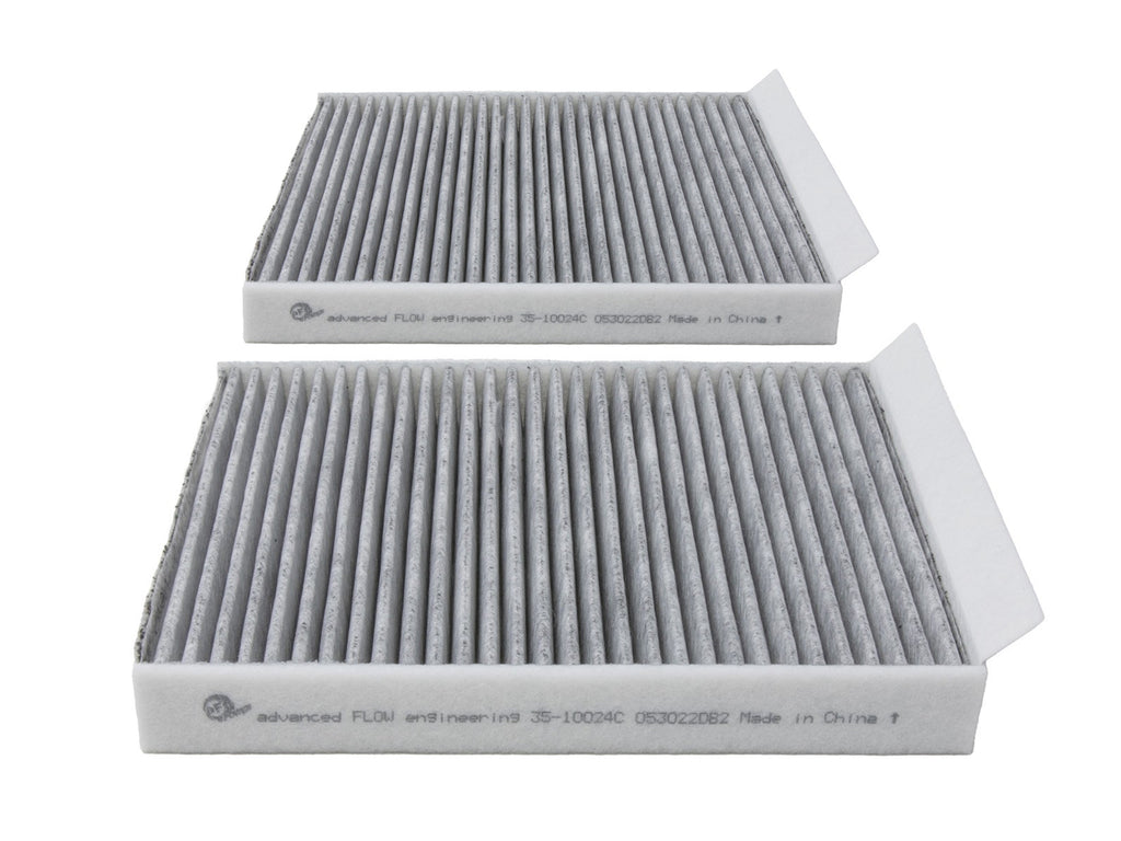 aFe Power 09-19 BMW 5/6/7 Series Various Models Carbon Cabin Air Filter (Pair) (35-10024C-MB)