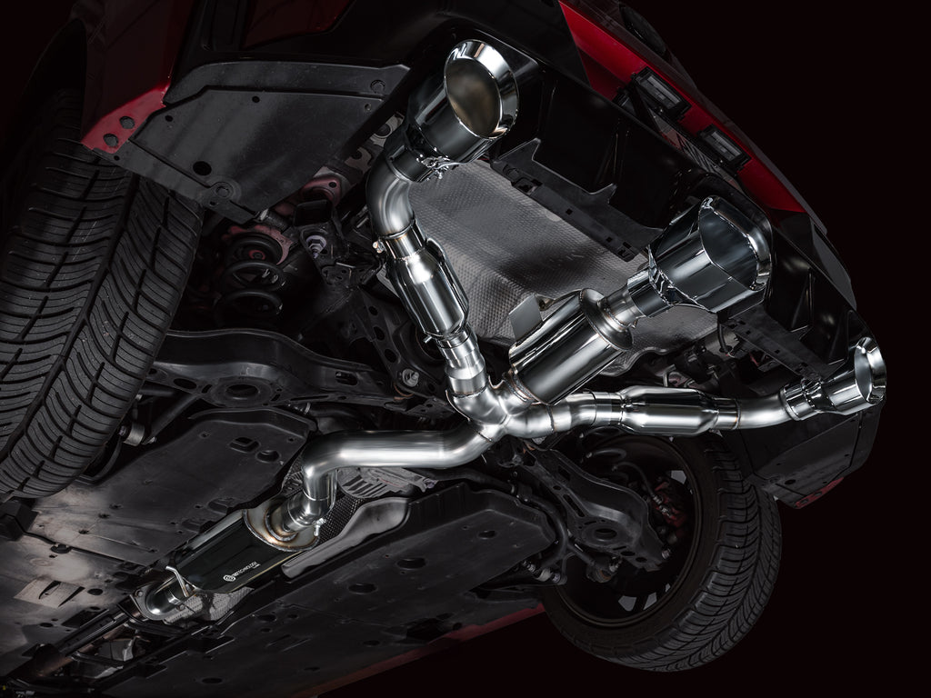 AWE Tuning 23-24 Toyota GR Corolla Touring Edition Catback Exhaust - Chrome Silver Tips (3015-52472)