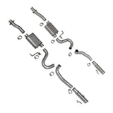 BBK 86-04 Mustang Cat Back Kit Varitune Mufflers Stainless Steel Tips (3001)