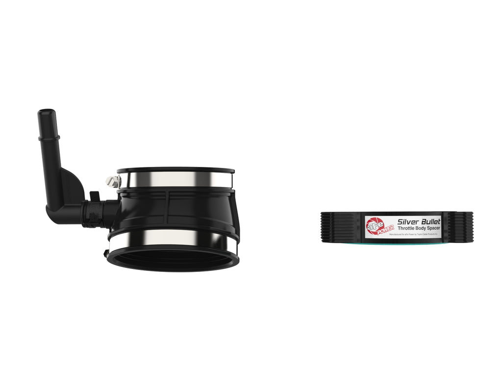 aFe Power 2020 Vette C8 Silver Bullet Aluminum Throttle Body Spacer / Works With Factory Intake Only - Blk (46-34017B)