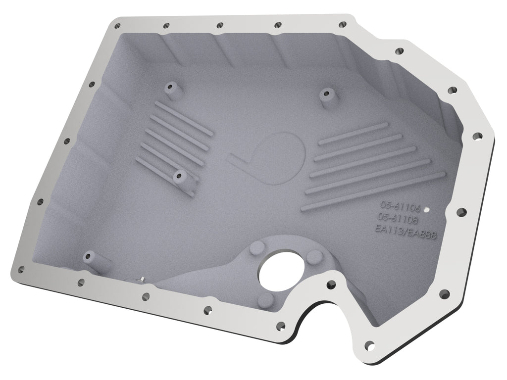 aFe Power 05-19 VW 1.8L/2.0L w/ Oil Sensor Engine Oil Pan Black POWER Street Series w/ Machined Fins (46-71210B)