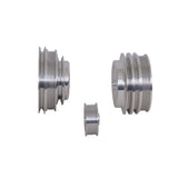 BBK 85-97 GM Truck 305 350 Underdrive Pulley Kit - Lightweight CNC Billet Aluminum (3pc) (1598)