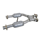 BBK 79-93 Mustang 5.0 Short Mid X Pipe With Catalytic Converters 2-1/2 For BBK Long Tube Headers (1659)
