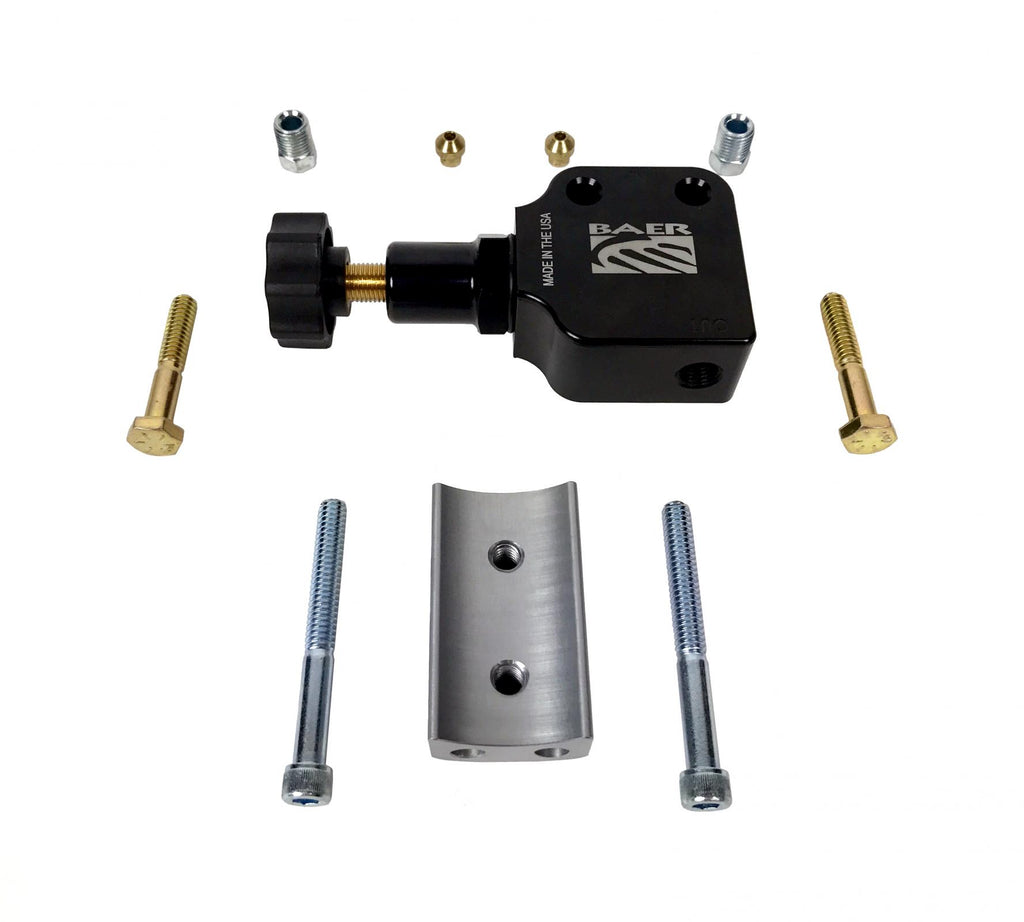 Baer Brakes Universal ReMaster Proportioning Valve with Mount, Adjustment Knob & Fittings (6801245)