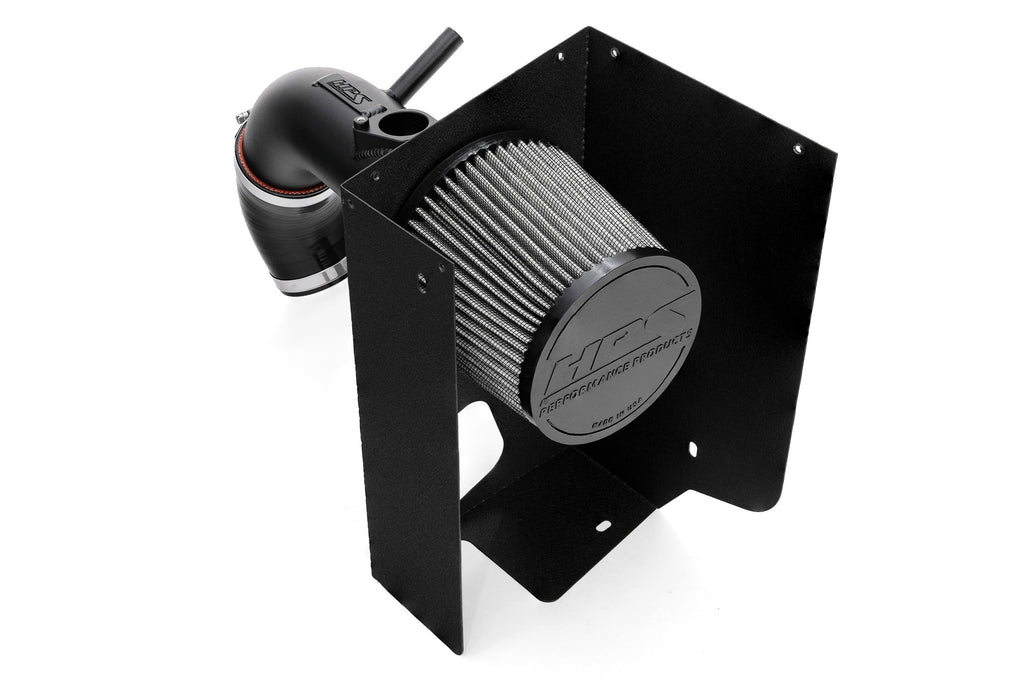 HPS Performance Air Intake Kit With Heat Shield Black (827-768WB)