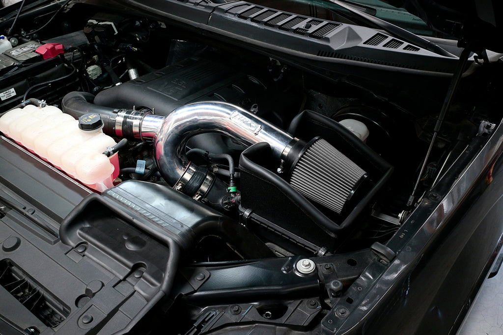 HPS Performance Air Intake Kit With Heat Shield Red (827-787R)