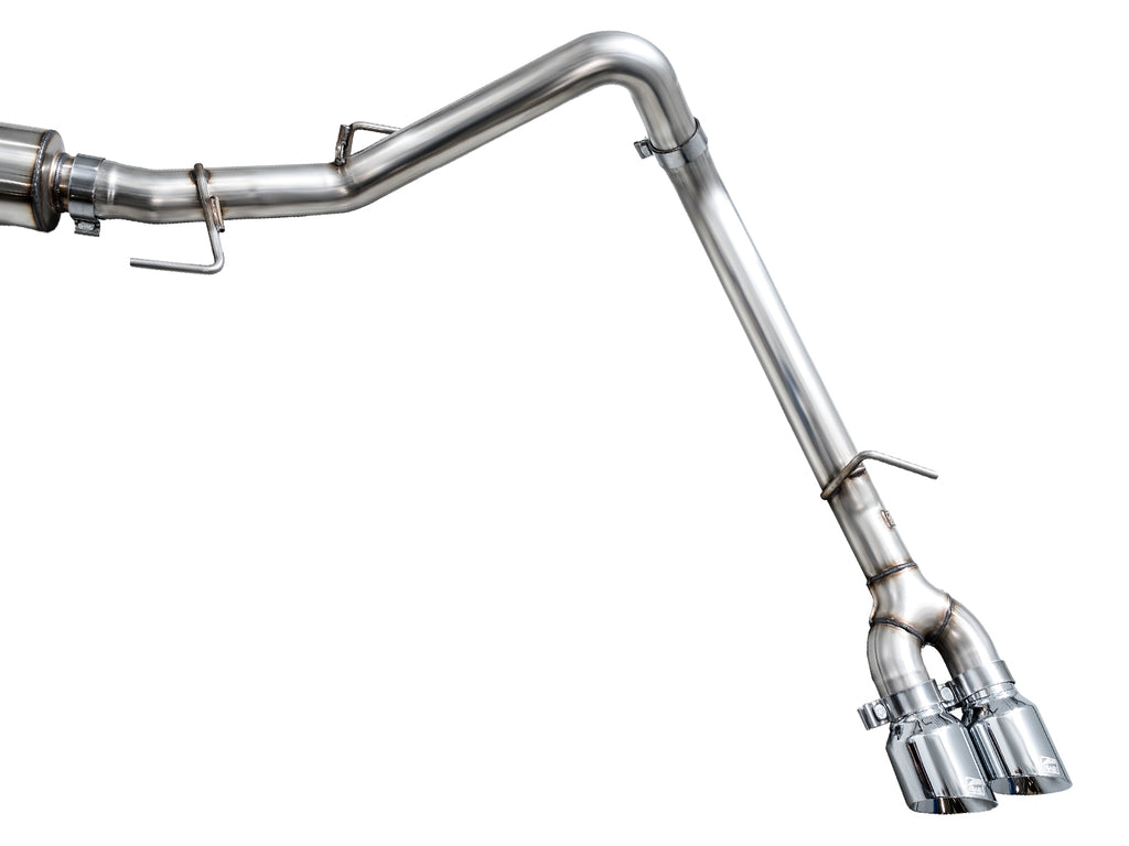 AWE Tuning 0FG Exhaust for 3rd Gen Toyota Tundra - Dual Chrome Silver Tips (3015-32063)