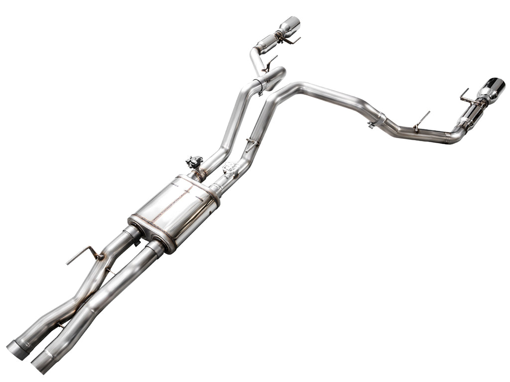 AWE Tuning Gen 3 Raptor SwitchPath Exhaust  - Chrome Silver Tips (3025-32356)