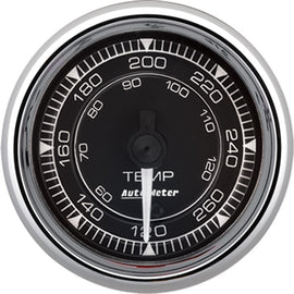 AutoMeter Chrono 2-1/16in 120-280 Degree Temperature Digital Stepper Motor Gauge - Chrome (9754)