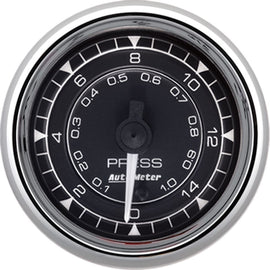 AutoMeter Chrono 2-1/16in 15PSI Digital Stepper Motor Pressure Gauge - Chrome (9762)