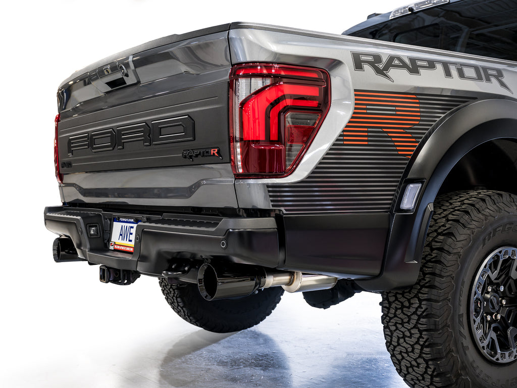 AWE Tuning Gen 3 Raptor R SwitchPath Exhaust - Diamond Black Tips (3025-33852)