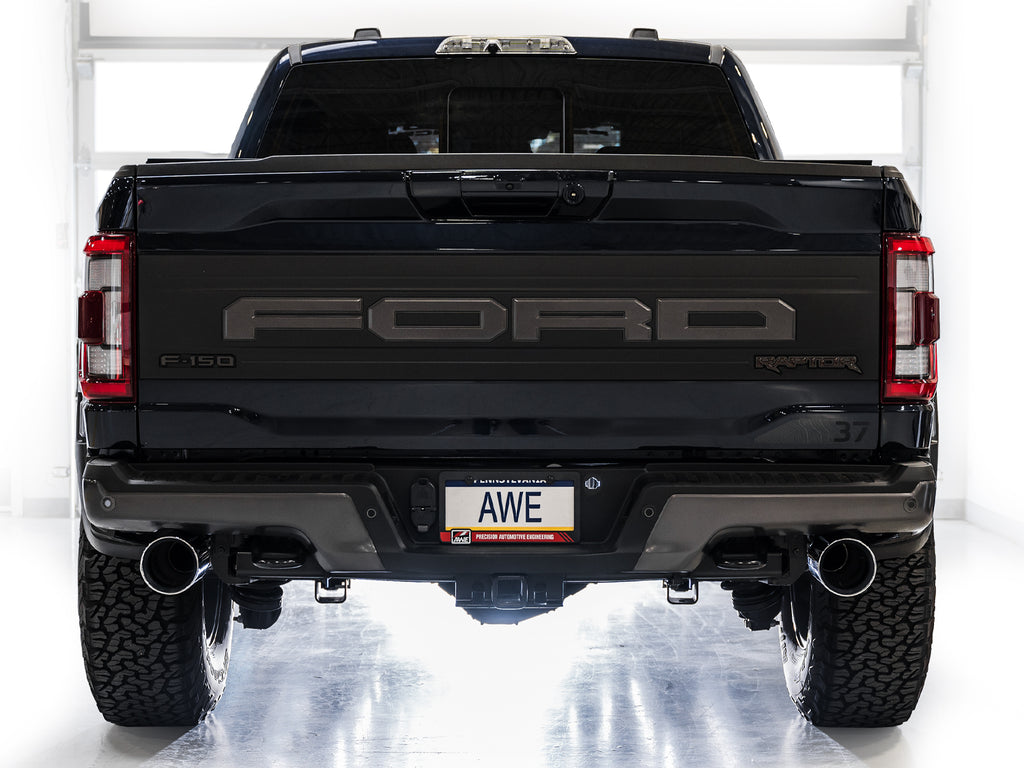 AWE Tuning Gen 3 Raptor SwitchPath Exhaust  - Chrome Silver Tips (3025-32356)