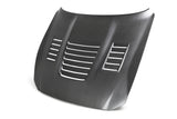 Anderson Composites 15-19 Ford Mustang Shelby GT350 Type-CR Double Sided Carbon Fiber Hood (AC-HD15FDMU350-CR-DRY)