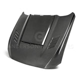 Anderson Composites Type-AB ram air double sided carbon fiber hood for 2018-2020 Ford Mustang  (AC-HD18FDMU-AB-DS)