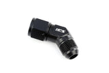 HPS Performance Aluminum AN -3 45 Degree Male to Female Swivel Coupler (AN9241-3)