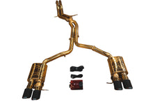 Load image into Gallery viewer, Valvetronic Designs 2010-2016 Audi 4.2L Catback T304 Stainless Steel Finished in Anodized Gold Brushed 3.5 Inch Outlet Tips (AUD.B8.S4.VSES.AG.BRSH)