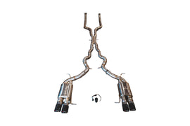 Valvetronic Designs 2011-2016 BMW F10 M5 4.4L Catback T304 Stainless Steel Brushed 3.5 Inch Outlet Tips (BMW.F10.M5.VSES.BR.BRSH)