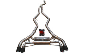 Valvetronic Designs 2016-2018 BMW F87 M2 3.0L Catback T304 Stainless Steel, Forged Carbon 3.5 Inch Outlet Tips (BMW.F87.M2.VSES.BR.FC)