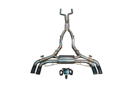 Valvetronic Designs 2020-2025 BMW F95 X5M 4.4L Catback T304 Stainless Steel Black 3.5 Inch Outlet Tips (BMW.F95.X5M.VSES.BR.BLK)