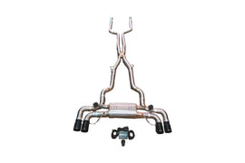 Valvetronic Designs 2017-2023 BMW G30, M550i 4.4L Catback T304 Stainless Steel Brushed 3.5 Inch Outlet Tips (BMW.G30.M550i.VSES.BR.BRSH)