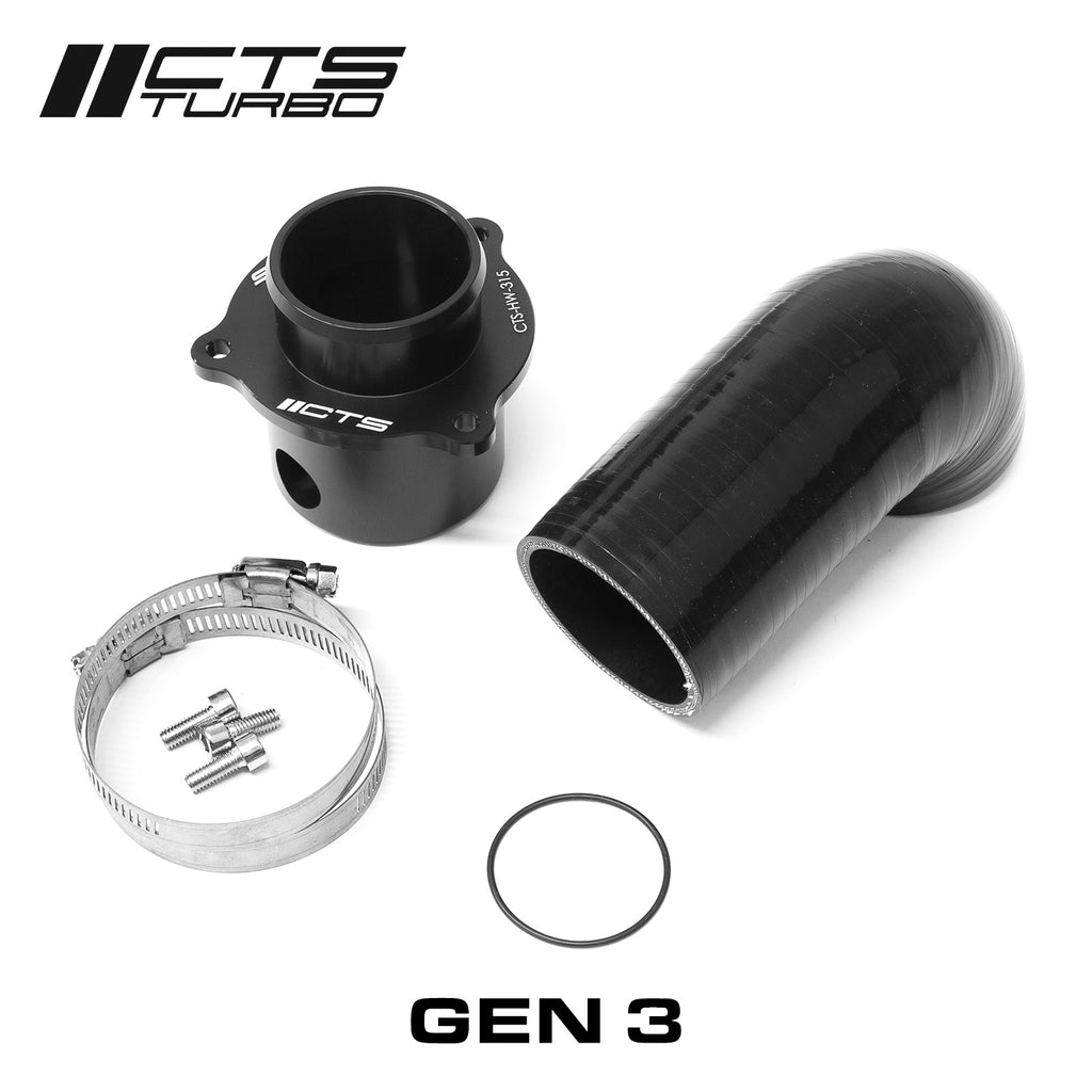 CTS Turbo CAST Turbo Muffler Delete - Gen1 2.0T TSI (EA888.1) (CTS-HW-0254C)