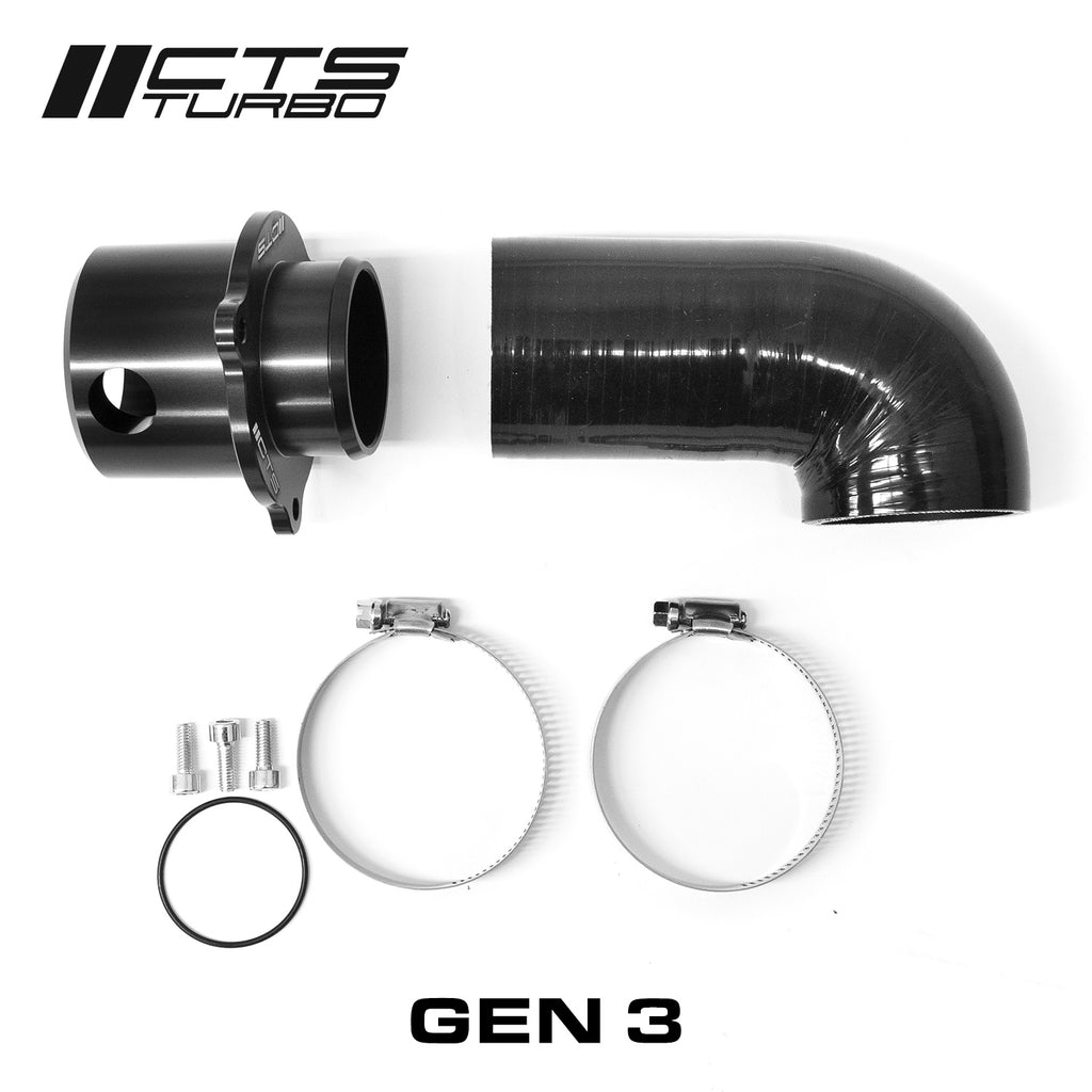CTS Turbo CAST Turbo Muffler Delete - Gen1 2.0T TSI (EA888.1) (CTS-HW-0254C)
