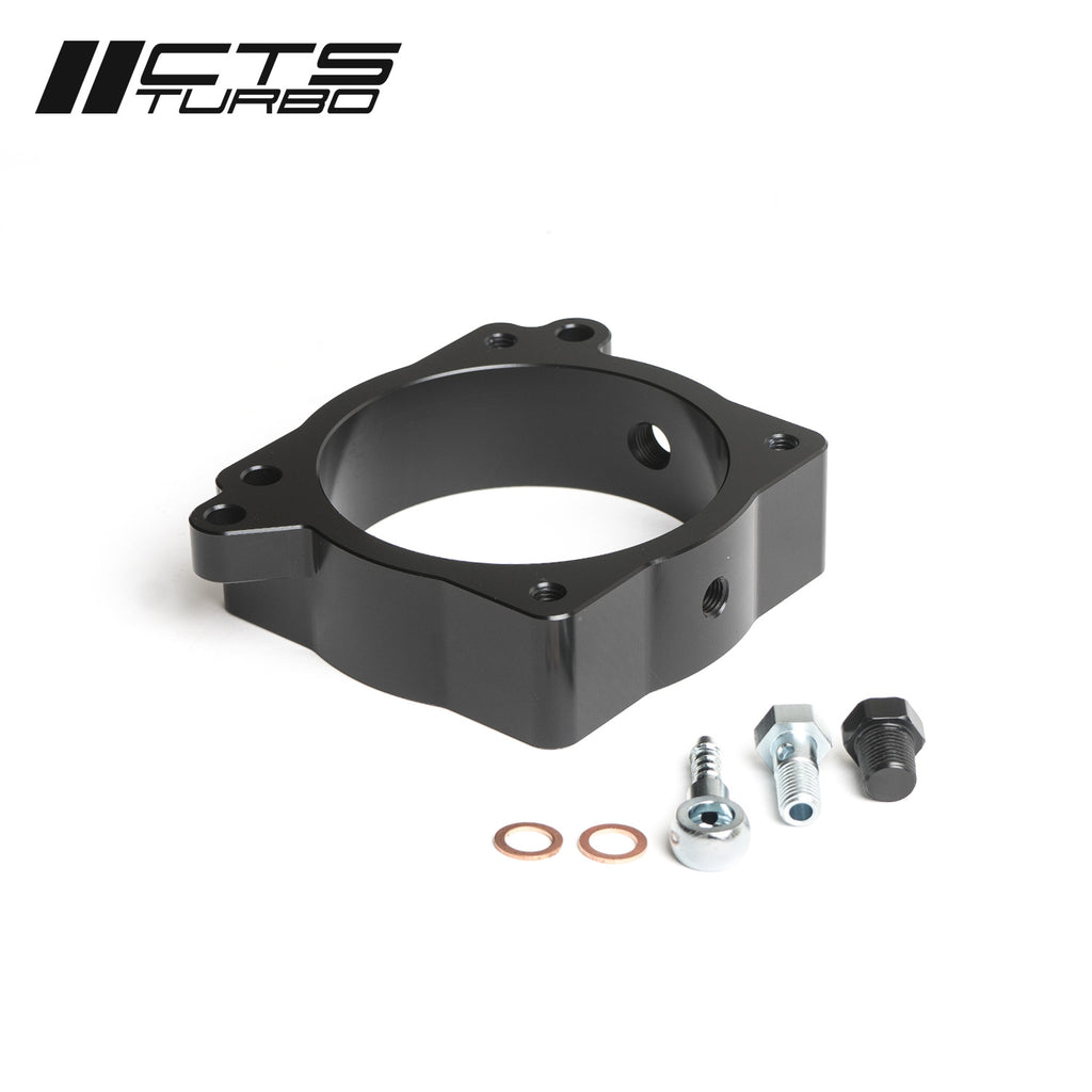 CTS Turbo RS3/TTRS (8V.2/8S) 2018+ Throttle Body Spacer with Boost Tap and Meth Injection Port (CTS-HW-370)