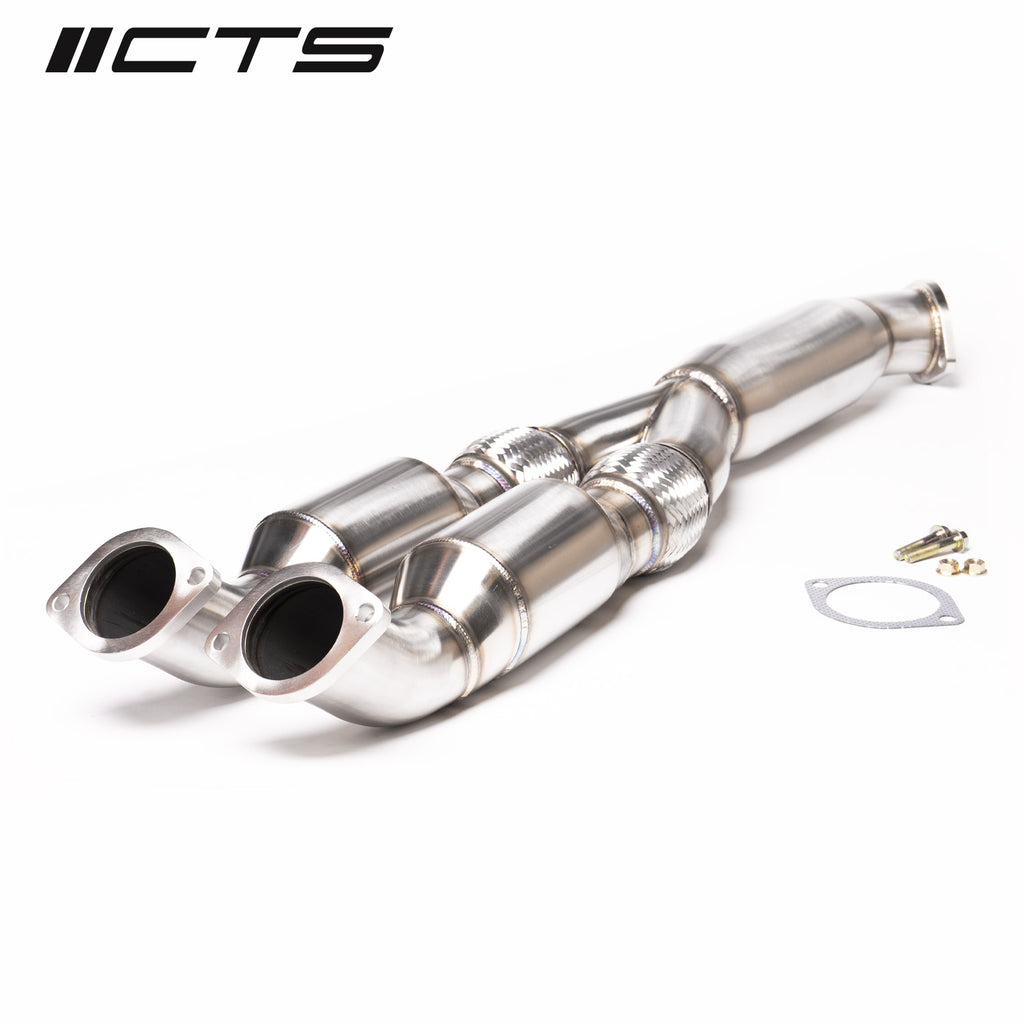 CTS Turbo Nissan R35 GT-R Resonated Y-pipe/Mid-pipe High-Flow Cat (CTS-EXH-TP-0015-CAT)