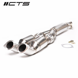 CTS Turbo Nissan R35 GT-R Resonated Y-pipe/Mid-pipe High-Flow Cat (CTS-EXH-TP-0015-CAT)