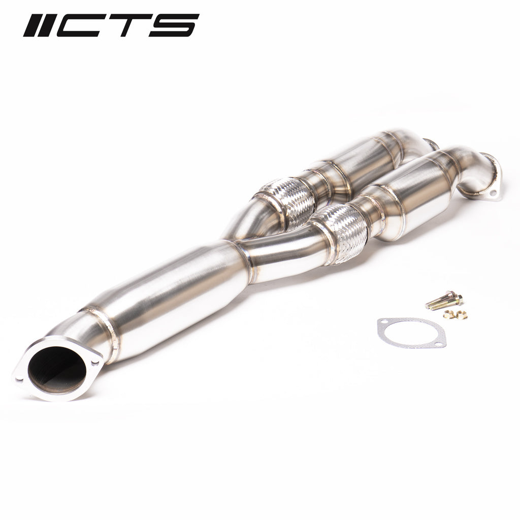 CTS Turbo Nissan R35 GT-R Resonated Y-pipe/Mid-pipe High-Flow Cat (CTS-EXH-TP-0015-CAT)
