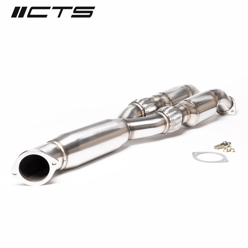 CTS Turbo Nissan R35 GT-R Resonated Y-pipe/Mid-pipe High-Flow Cat (CTS-EXH-TP-0015-CAT)