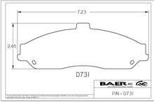 Load image into Gallery viewer, Baer Brakes Replacement Pads for Baer 6P Calipers (D0731R)
