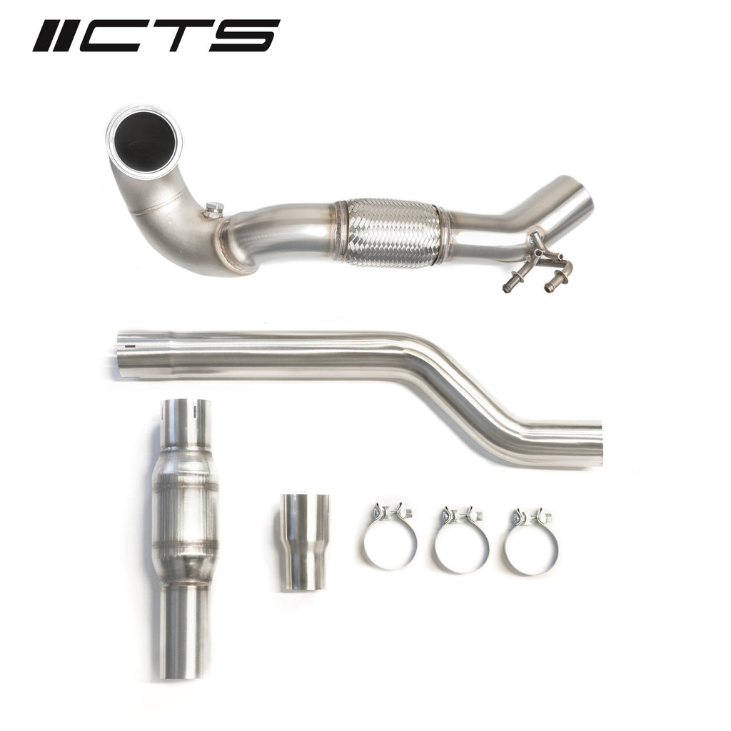 CTS Turbo MQB AWD Exhaust Downpipe (MK7/MK7.5 Golf AWD, Golf R, A3/S3/TT/TT-S Quattro) (CTS-EXH-DP-0015)